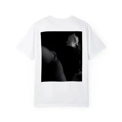 Black and White Woman Figure Dark Interior