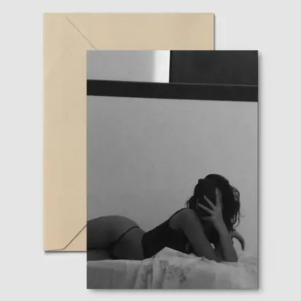 Black and White Woman Lingerie Bedroom Art