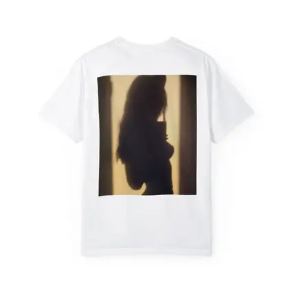 Woman Silhouette Shadow On Beige Wall
