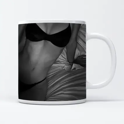 Black And White Woman Lingerie Bed Scene