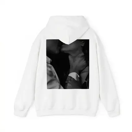Intimate Black and White Couple Kiss Portrait
