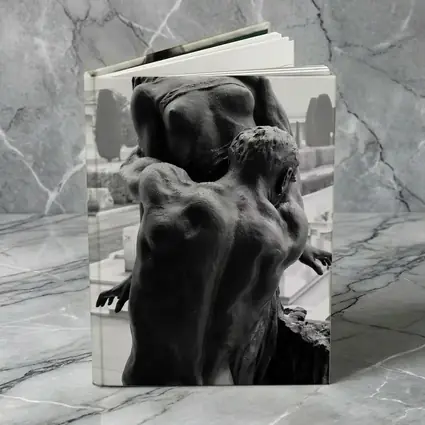Bronze Sculpture Two Figures Embracing Cemetery