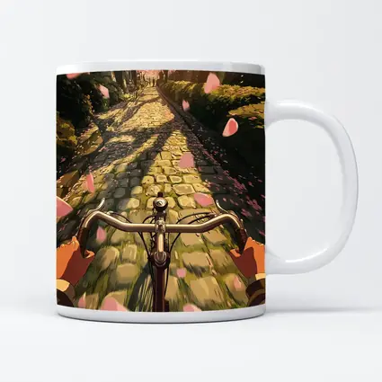 Anime Bicycle Ride Cherry Blossom Path