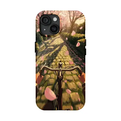 Anime Bicycle Ride Cherry Blossom Path