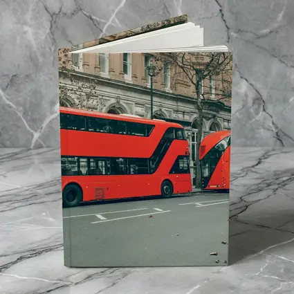 Red Double Decker Buses London Street