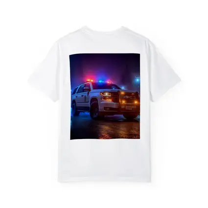 Chevrolet Tahoe Police SUV Night City Streets