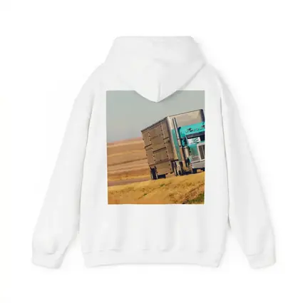 Semi Truck Driving Through Open Plains