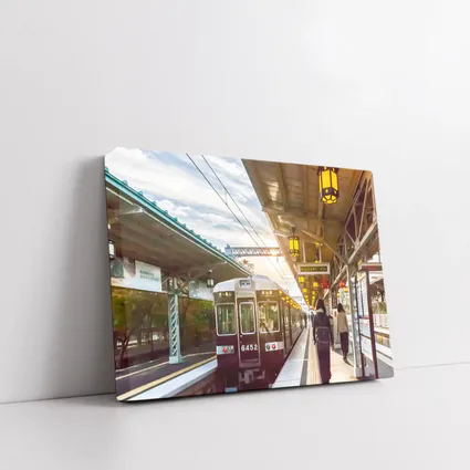 Arashiyama Train Station Platform Kyoto Japan