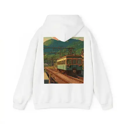 Anime Style Rural Japanese Train Station Scene