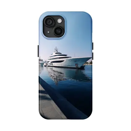 Luxury Superyacht Docked at Calm Marina