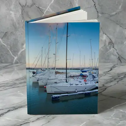 Sailboats Docked At Marina Blue Sky
