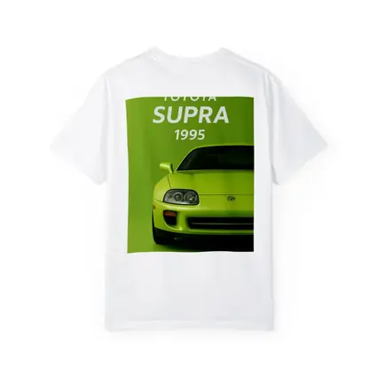 Toyota Supra Green Minimal Car Art