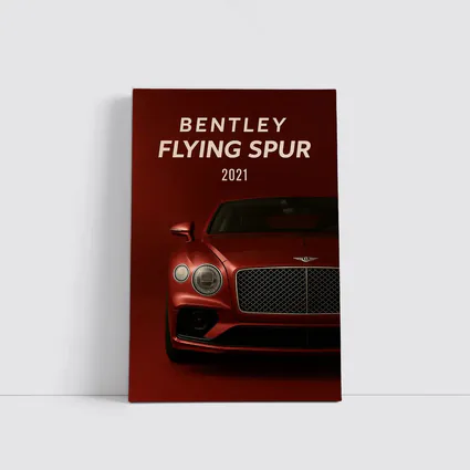 Bentley Flying Spur Dark Red Background