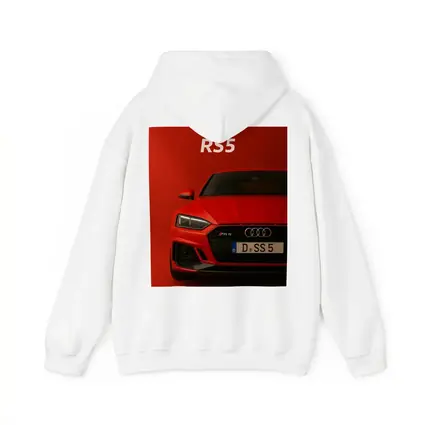 Audi RS5 Red Front View Bold Background