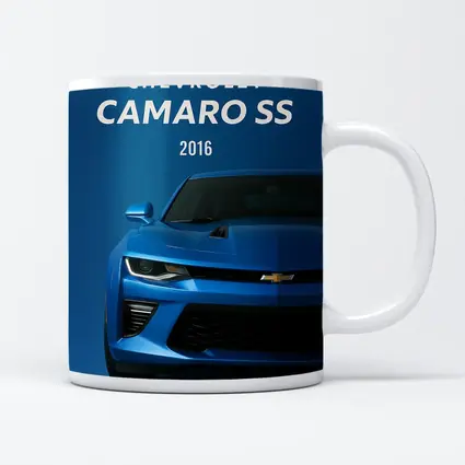 Chevrolet Camaro SS Blue Front View