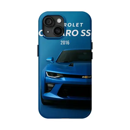 Chevrolet Camaro SS Blue Front View