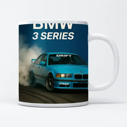 BMW 3 Series Drifting Blue Smoke Scene