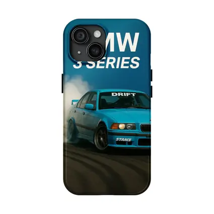 BMW 3 Series Drifting Blue Smoke Scene