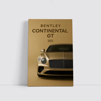 Bentley Continental GT Gold Beige Background