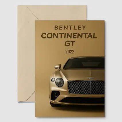 Bentley Continental GT Gold Beige Background