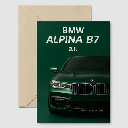 BMW Alpina B7 Green Front View