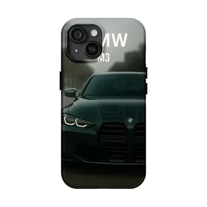 BMW M3 Dark Green Front View Street