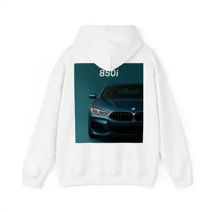 BMW 850i Front View Teal Background