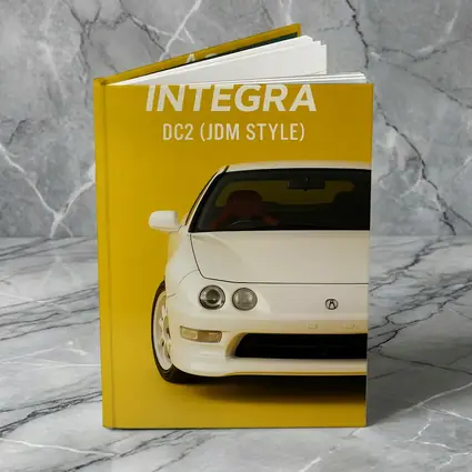 Acura Integra DC2 JDM Style Yellow Background