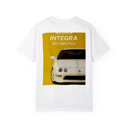 Acura Integra DC2 JDM Style Yellow Background
