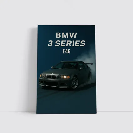 BMW 3 Series E46 Dark Smoky Background