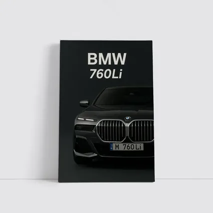 BMW 760Li Dark Studio Front View