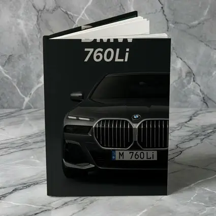 BMW 760Li Dark Studio Front View