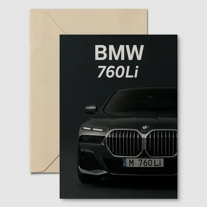 BMW 760Li Dark Studio Front View