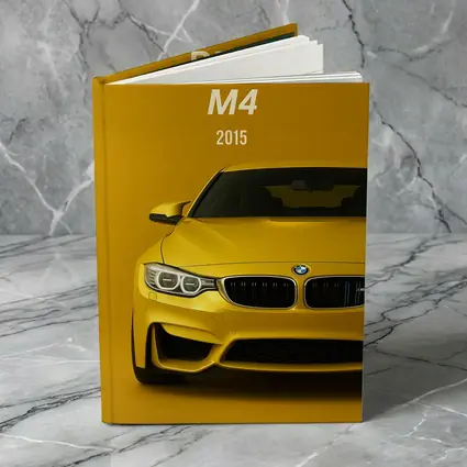BMW M4 2015 Yellow Sports Car Art