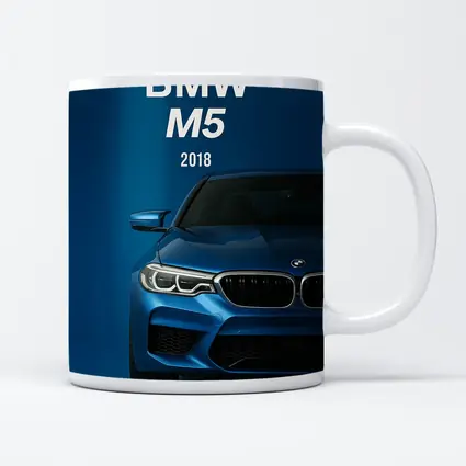 BMW M5 2018 Blue Front View
