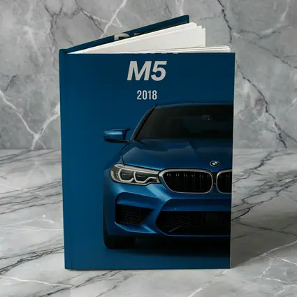 BMW M5 2018 Blue Front View