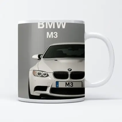 BMW M3 White Car Front View