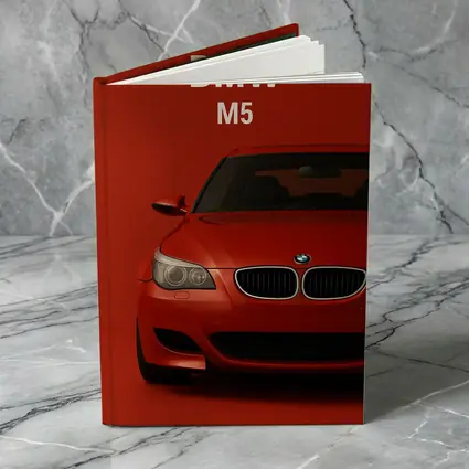 BMW M5 Red Car Front View