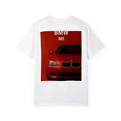 BMW M5 Red Car Front View