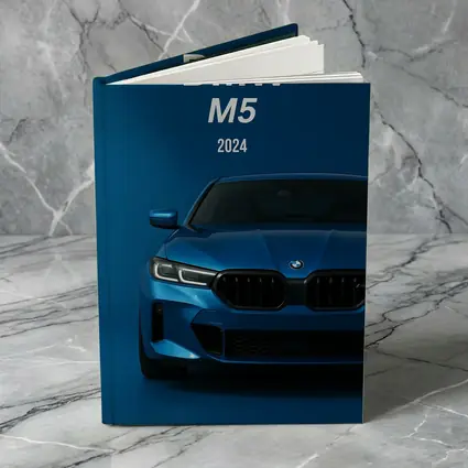 BMW M5 2024 Blue Front View