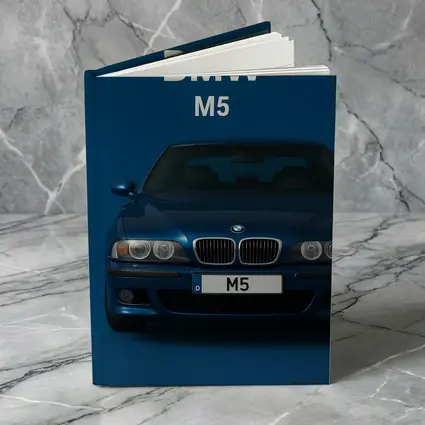 BMW M5 Blue Car Front View