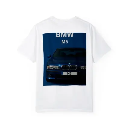 BMW M5 Blue Car Front View