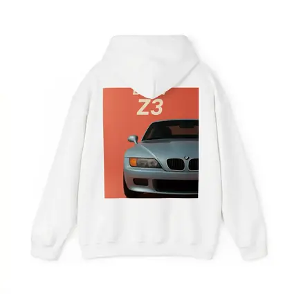 BMW Z3 Front View Coral Background Art