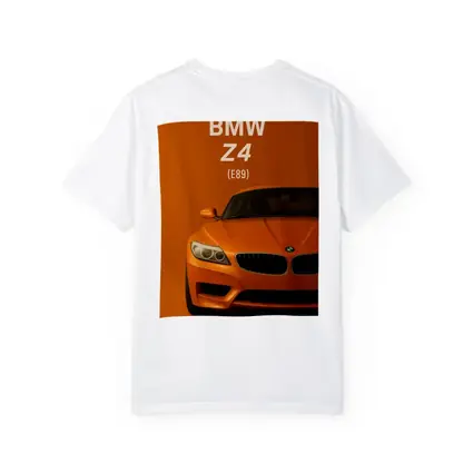 BMW Z4 E89 Orange Minimalist Car Art