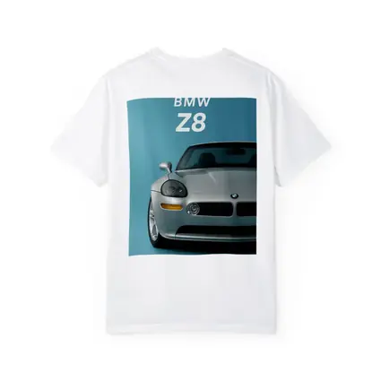 BMW Z8 Silver Car Teal Background