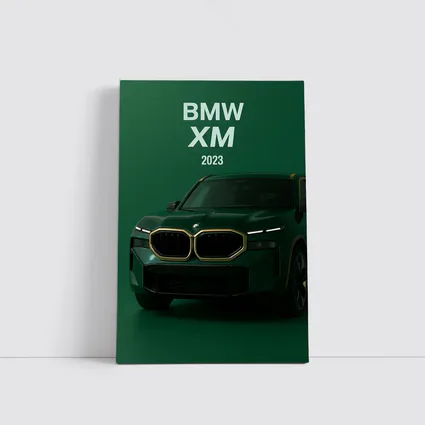 BMW XM Green SUV Dark Background