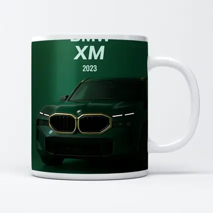BMW XM Green SUV Dark Background
