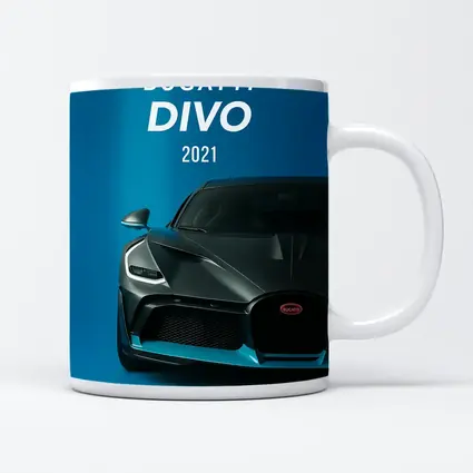Bugatti Divo Front View Blue Background