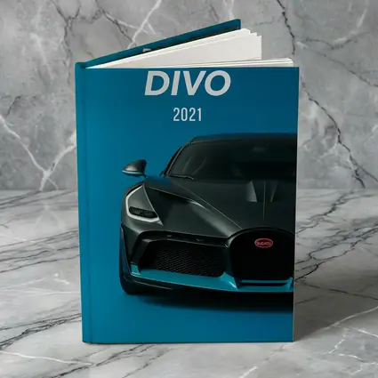 Bugatti Divo Front View Blue Background
