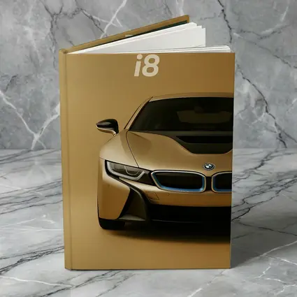 BMW i8 Gold Minimal Background Art